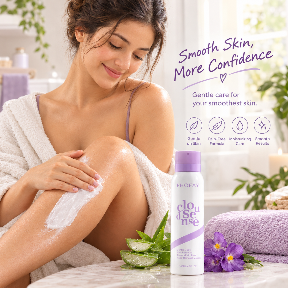 Gentle Hair Removal Mousse Spray