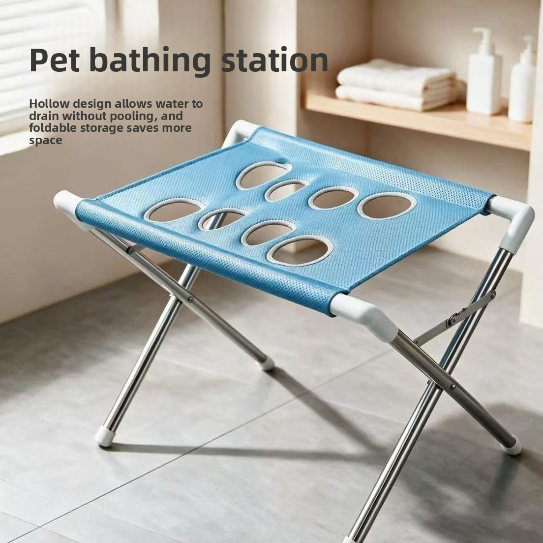 PawStation™ Foldable Pet Bath & Grooming Stand