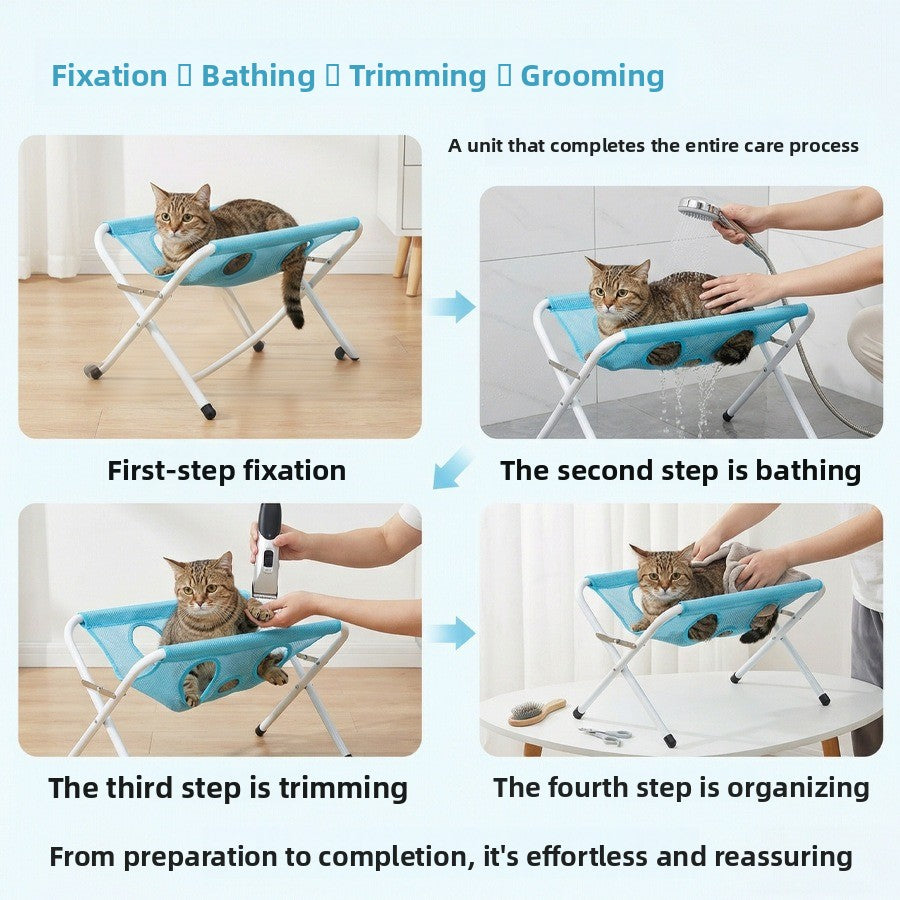 PawStation™ Foldable Pet Bath & Grooming Stand