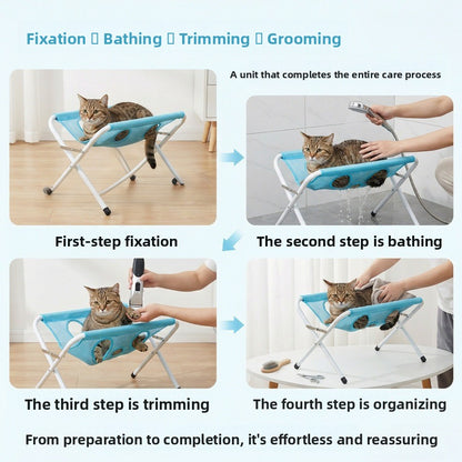 PawStation™ Foldable Pet Bath & Grooming Stand