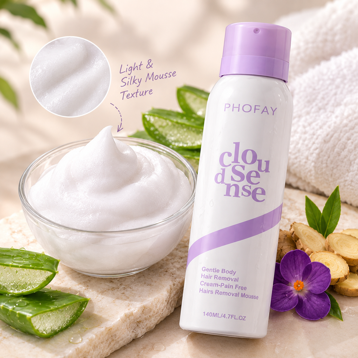 Gentle Hair Removal Mousse Spray